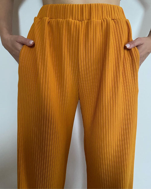 MUSTARD TROUSERS