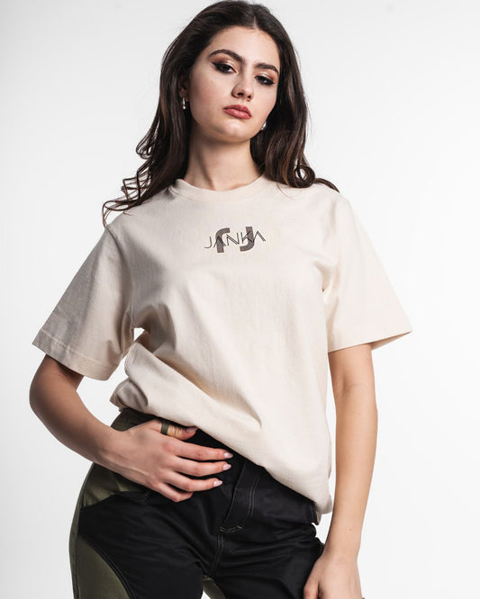 BEIGE BASIC T-SHIRT