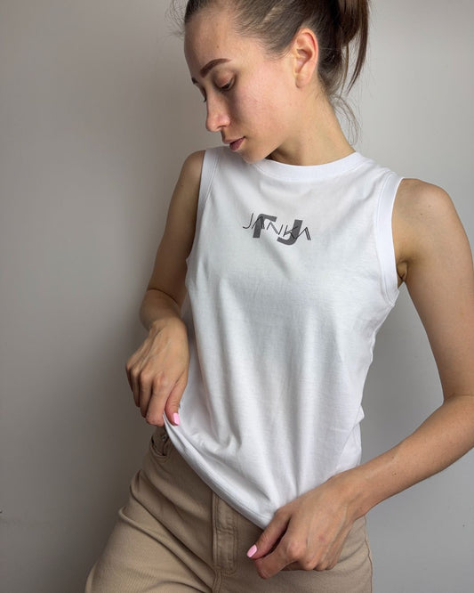 WHITE BASIC TANK TOP