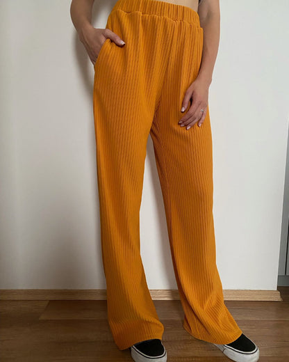 MUSTARD TROUSERS